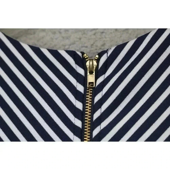 Altar'd State Striped Fit & Flare Dress-Size Medium-Navy and White - Picture 6 of 6